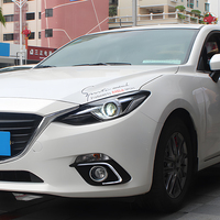 Ensemble de phares LED KGKB pour Mazda 3 Axela BM 2014-2016, mise à niveau avec lentille de projecteur haute performance, feux de jour DRL, clignotants, Plug & Play