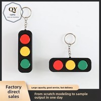 Porte-clés pendentif feux de circulation imprimé en 3D, Spinner de doigt, Breloque de sac à dos, Figurine modèle QY-2991