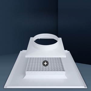 Thiết Kế Công Nghiệp Trần Xả Không Khí Lưới Tản Nhiệt Cửa Vuông Bản Lề Trứng Thùng Khuếch Tán Cho Bệnh Viện Hvac Thông Gió - Product Image 6