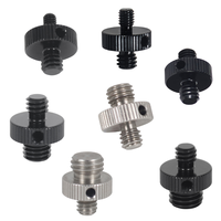 Adaptateur de conversion de filetage mâle/femelle 1/4 à 3/8 M4 M5 M6 M8 M10 pour appareils photo reflex numériques, cages, flashs, trépieds et supports d'éclairage