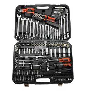 Ensemble d'outils universels de haute qualité pour voitures et camions, 137 pièces, clé à douille à double usage, tournevis, ensemble d'outils combinés - Product Image 3