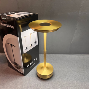 Nhôm Kim Loại Hiện Đại Đơn Giản Trang Trí Ánh Sáng Ban Đêm Vô hạn Thay Đổi Độ Sáng Bầu Không Khí Di Động Có Thể Sạc Lại Cảm Ứng Pin Đèn Bàn - Product Image 1