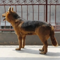 Mannequin de décoration en forme de loup, chien berger allemand, taille naturelle, fabriqué en usine