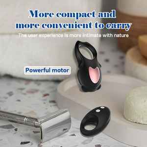 Dapat diisi ulang USB silikon pria cincin Penis mainan seks Vibrator untuk pria - Product Image 3