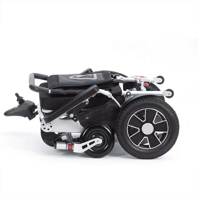 Electric Intelligent Lithium Battery Four-wheeled Wheelchair Electric Automatic Folding Wheelchair Lightweight For The Elderly