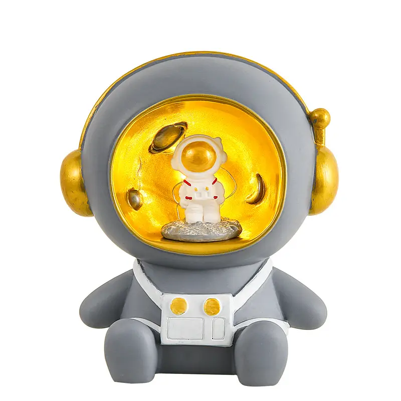 Hot Sale Astronaut Ornaments Savings Bank Night lights LED Astronaut Night Light With Piggy Bank