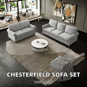 Ensemble de canapés modulaires personnalisés en cuir PU avec housse amovible pour salon, parc, école et atelier - Product Image 2