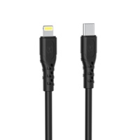 Kabel Data Silikon 1M USB 2.0 Tipe-C ke Tipe-C 60W 3A Pengisian Cepat dengan Konduktor Tembaga Murni untuk Ponsel (iOS/Android)