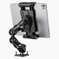 Support de téléphone portable et tablette pour camion lourd, avec rotation à 360°, support en plastique réglable pour tableau de bord de voiture, mur, bureau