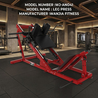 Machine à squats linéaires à charge de plaques en acier robuste EWANJIA FITNESS ANS pour l'exercice des jambes et l'utilisation en salle de sport