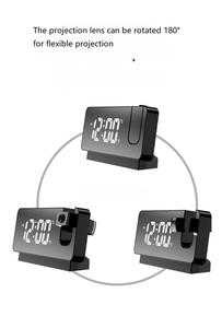 Đồng hồ báo thức bảng điện tử đồng hồ báo thức im lặng làm việc thời gian chiếu LED chiếu kỹ thuật số trang trí ánh sáng phòng ngủ cạnh giường ngủ đồng hồ - Product Image 4