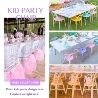 Chaises de fête pour enfants en gros, chaises en métal, chaises de maternelle