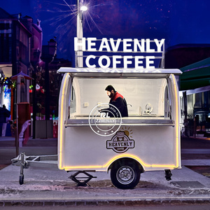 2025 China Consession Ice Bar Hot Dog Waffle Coffee Venta al por menor Carros de venta de alimentos con paraguas para la venta - Product Image 3