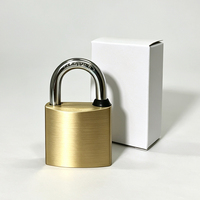 Cadenas ronds en laiton haute dureté, double verrouillage, étanches, vente en gros usine, antivol avec 3 clés