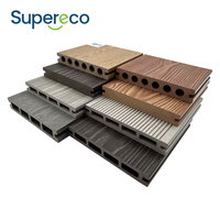 Plancher en bois-plastique 3D style traditionnel pour extérieur - Plancher de jardin imperméable