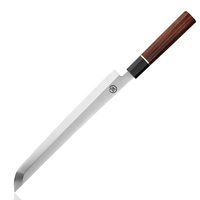 Cuchillo de cocina profesional japonés de 10,6 pulgadas, hoja de acero inoxidable, Sashimi, Sushi, rebanador