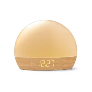 Reloj despertador LED de ABS reciclado, gadgets ecológicos - Product Image 3