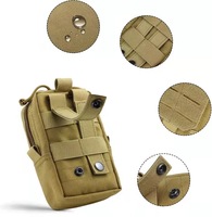Pochette Tactique Molle Personnalisée pour Outils, Accessoires Médicaux, Chargeurs et Téléphone Portable (iPhone)