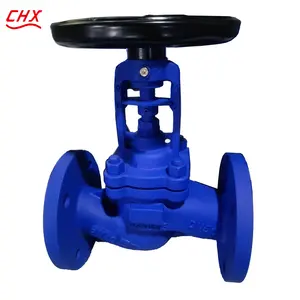Oil & Gas Different Materials DIN GG25 GGG50 Ductile Iron Di/Ci/Ss WCB Bellow Seal Globe Valve Angle Globe Valve