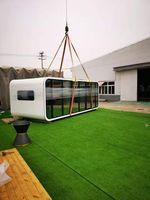 Cabane préfabriquée personnalisée en acier galvanisé, maisonnette modulaire avec salle de bain complète, design moderne du milieu du siècle, garantie 1 an pour villa