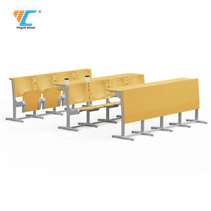 เก้าอี้ห้องบรรยายของมหาวิทยาลัยโต๊ะคอมพิวเตอร์ทรงสี่เหลี่ยมคางหมูเก้าอี้โต๊ะพับได้สำหรับนักเรียนมหาวิทยาลัยสำหรับห้องเรียน - Product Image 6