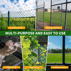 Kit de puerta de valla de eslabones de cadena moderna de alta resistencia, accesorios de enrejado de calidad antioxidante ajustable para refuerzo de jardín doméstico - Product Image 6