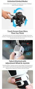 <span class=keywords><strong>ZHIYUN</strong></span> <span class=keywords><strong>Crane</strong></span> <span class=keywords><strong>M3</strong></span> <span class=keywords><strong>Crane</strong></span> <span class=keywords><strong>M3</strong></span> S 3 ejes cámara de mano cardán estabilizador Bluetooth Control de obturador para cámaras sin espejo teléfono inteligente - Product Image 5