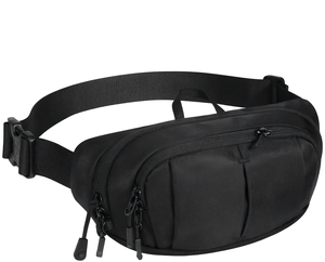 <span class=keywords><strong>WATERFLY</strong></span> Grand Sac Banane en Nylon RFID 2,5L Bandoulière Unisexe Sangle Extensible 4 Poches Zippées Léger Résistant à l'Eau Voyage - Product Image 4