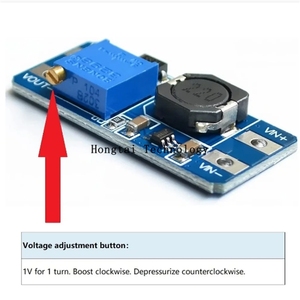 Módulo Elevador de Voltaje Ajustable DC-DC MT3608 2A, Placa de Refuerzo con USB Tipo C y Micro USB, de 2V-24V a 5V, 9V, 12V, 28V - Product Image 4
