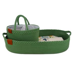 Panier à <span class=keywords><strong>langer</strong></span> pour <span class=keywords><strong>commode</strong></span> de bébé, panier Moïse en corde de coton, panier à <span class=keywords><strong>langer</strong></span> en mousse - Product Image 1