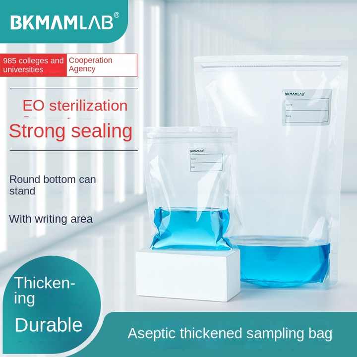 Bkmam Lab Disposable Aseptic Sampling Bag 12*18 20*32cm Sizes Plastic ...