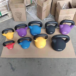 Bina Fitness Aksesuarları Spor Salonu Ağırlık Kaldırma Setleri En İyi Antrenman Kişiselleştirilmiş Serbest Ağırlıklar Plastik Kaplamalı Kettlebell - Product Image 5