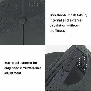 Casquette de golf personnalisée pour homme avec logo découpé au laser, perforée, 6 panneaux, imperméable, casquette de sport, casquette 5 panneaux - Product Image 5