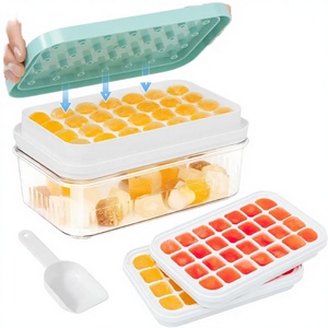 Molde de silicona extra grande Na-1319 de 1 taza, ecológico, con tapa, para helados, sopas, caldos, salsas y cubitos de hielo - Product Image 3
