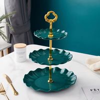 Table en plastique à 3 niveaux Dessert Cup Cake Table Stand pour la décoration de gâteaux de mariage de fête
