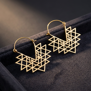 Mayorista de Joyería de Latón de la India, Pendientes de Aro Estilo Boho, Joyería Tribal - Product Image 1