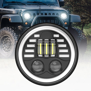FDN 45w 5.75 pouces Led voiture <span class=keywords><strong>petit</strong></span> <span class=keywords><strong>phare</strong></span> véhicule tout-terrain Mini lumière de conduite pour moto <span class=keywords><strong>phare</strong></span> LED <span class=keywords><strong>rond</strong></span> - Product Image 2