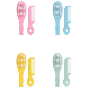 Ensemble de peignes colorés pour cheveux de bébé, ensemble de peignes de Massage pour le cuir chevelu, pour enlever les tinea, peigne et brosse pour bébé - Product Image 2