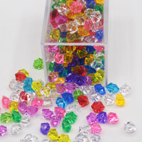 Faux glaçons en plastique, diamants, glaçons en acrylique transparents, cristaux de diamant, pierres précieuses, décoration 3D durable, vase