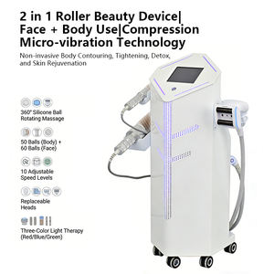 Nueva Máquina de Terapia Facial y Corporal 2 en 1 Slaon con Rodillo de Bolas Internas 360 y 3 Cabezales para Dos Manijas - Product Image 4