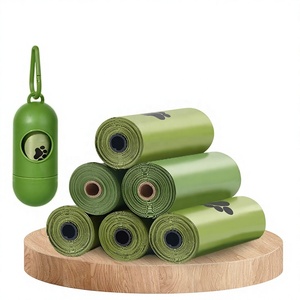 Bolsas Biodegradables para Excremento <span class=keywords><strong>de</strong></span> Perro, Ecológicas, Gruesas, con Boca Plana, Paquete <span class=keywords><strong>de</strong></span> 15, a Prueba <span class=keywords><strong>de</strong></span> Fugas, Venta al por Mayor, OEM, ODM, Fábrica - Product Image 1