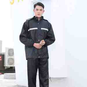 ชุดกันฝนแบบแยกชิ้น เสื้อกันฝน กางเกงกันฝน ป้องกันน้ำได้ทั้งตัว สำหรับผู้ใหญ่ ขี่มอเตอร์ไซค์ กันฝนหนา ชุดกันฝนสำหรับคนงาน - Product Image 1