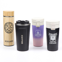 Bouteille d'eau isotherme en acier inoxydable avec logo personnalisé, souvenir de voyage, thermos