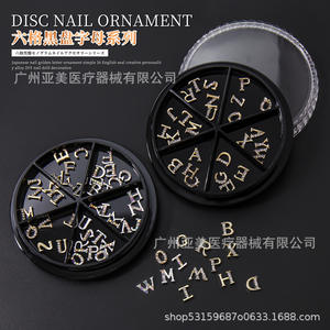 Accessoires de thérapie orale à six compartiments, style européen et américain, ornés de diamants, en or/argent, nouveauté - Product Image 5