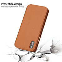 Étui de luxe antichoc en cuir PU à rabat pour iPhone 17 16 15 14 13 12 11