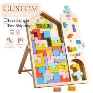 Beliebtes Design, Multifunktionales 3D Stereo Baustein-Puzzle für Baby Logiktraining und Lernspielzeug - Product Image 2