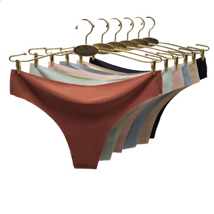 Tanga sin costuras para mujer, pantalones brasileños transpirables de <span class=keywords><strong>alta</strong></span> elasticidad, lencería fina de seda helada, bragas de <span class=keywords><strong>bikini</strong></span> de cintura baja - Product Image 4