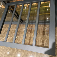 Ventana abatible para pantalla de balcón, ventanas correderas de vidrio y aluminio, doble acristalado, seguridad