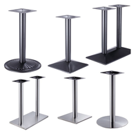 Pieds de table métalliques robustes, vente chaude, fourniture d'usine de quincaillerie pour meubles, plusieurs styles, base de table en gros