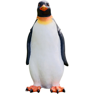 Escultura de Pingüino de Fibra de Vidrio Personalizada OEM, Estatua de Animal de Dibujos Animados de FRP Grande para Parque Temático, Zoológico, Exhibición Comercial y Paisajismo - Product Image 3